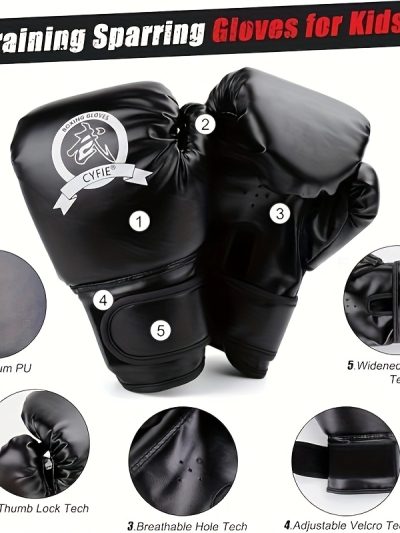 Kids 2-in-1 Boxing Training Set – Gloves & Punching Mitts for Martial Arts Beginners
