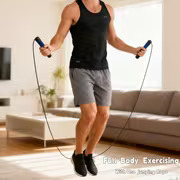 Adjustable 2.8M Jump Rope with Ball Bearings and Foam Handles - Image 4