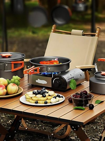 9-Piece Camping Cookware Set for 2–3 People