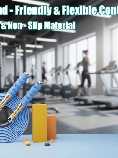 Adjustable Fitness Jump Rope with Anti-Slip Handles